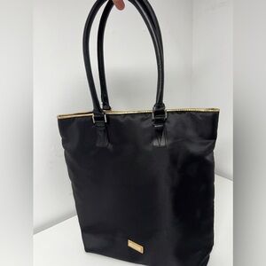 Versace Parfum Black Large Tote Bag Purse